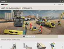 Tablet Screenshot of ammann-group.com